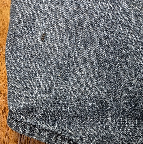 Levi's Western Dark Wash Denim Button Up Long Sleeve Shirt w/Pearl Snaps. 3XL - Picture 5 of 10